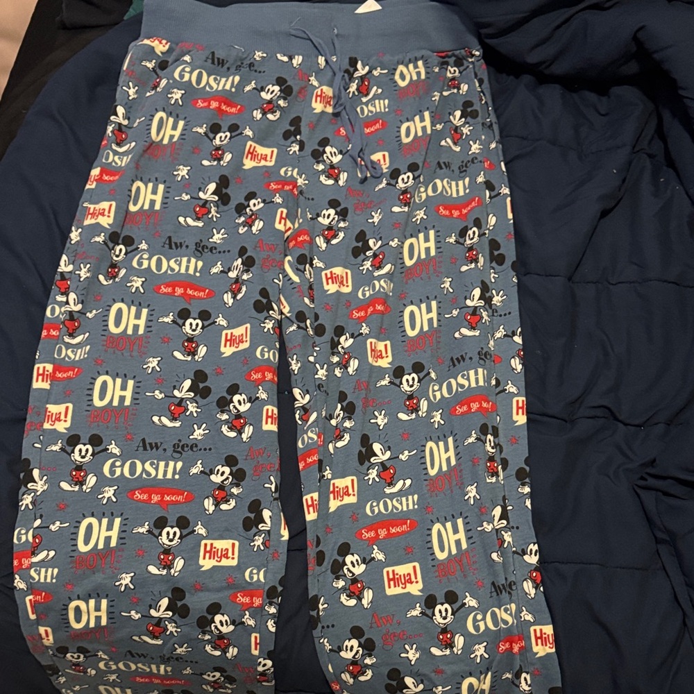 Disney Mickey Mouse Blue Pajama Bottoms